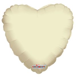 18 inch Ivory Heart Foil Balloons