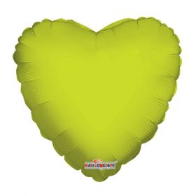 18 inch Lime Green Heart Foil Balloons