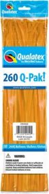 260Q Qualatex Q-Pak Orange Latex Balloons - 50 count