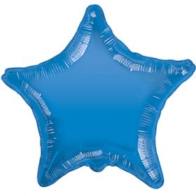 18 inch Periwinkle Blue Star Foil Balloons