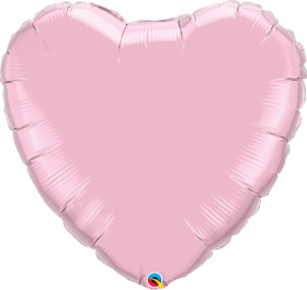 Qualatex 36 inch Light Pink Heart Foil Balloons