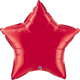 Qualatex 36 inch Red Star Foil Balloons