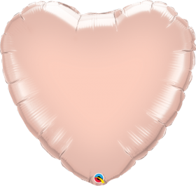 Qualatex 36 inch Rose Gold Heart Foil Balloons