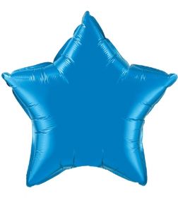 18 inch Sapphire Blue Star Foil Balloons