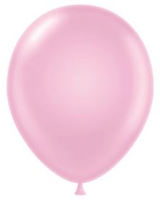 11 inch Tuf-Tex Shimmering Pink Latex Balloons - 100 count