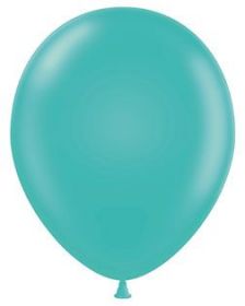 11 inch Tuf-Tex Teal Latex Balloons - 100 count