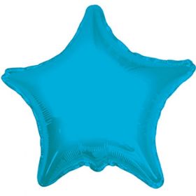 18 inch Turquoise Star Foil Balloons