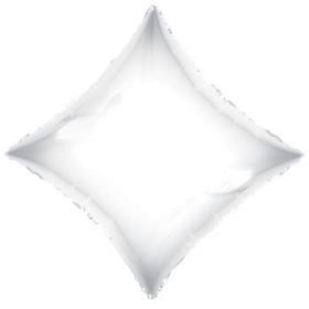 18 inch White Diamond Foil Balloons
