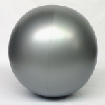 5 foot Silver Vinyl Display Ball