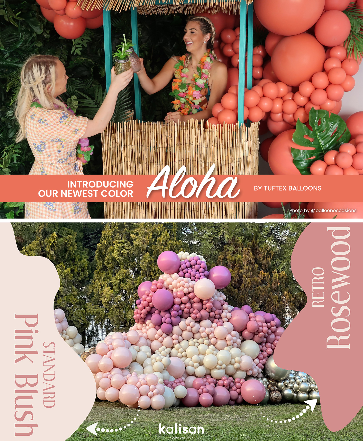 Aloha by Tuftex Balloons & new Kalisan products