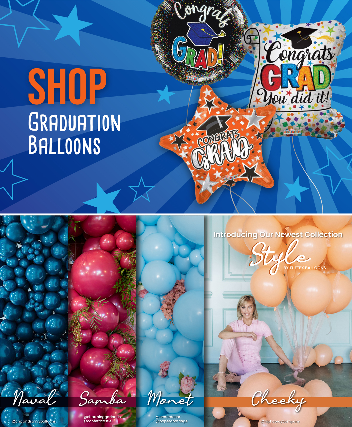 Graduation Balloons and Style by TufTex