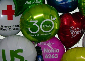 Foil Balloons Custom Screen Printed With Logos and Messages