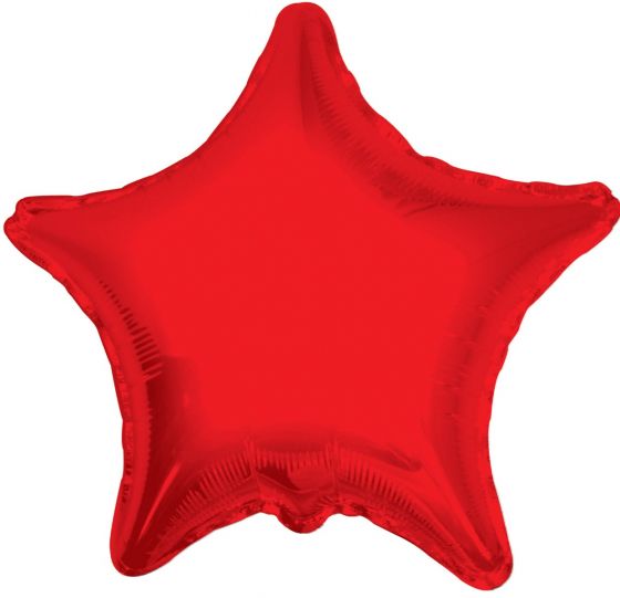 18 Inch Foil Balloon Solid Color Stars in 22 Colors